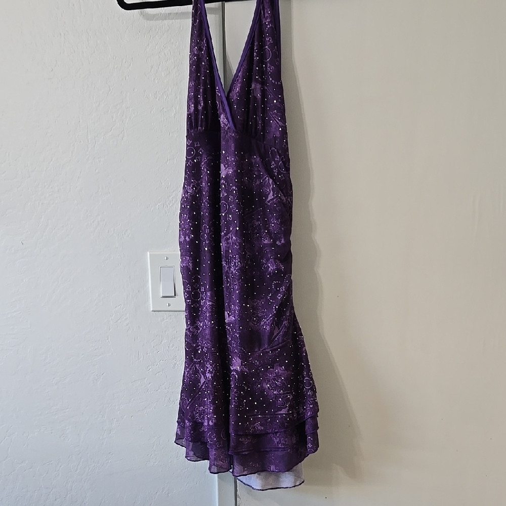 ROMWE Purple Sleeveless Dress